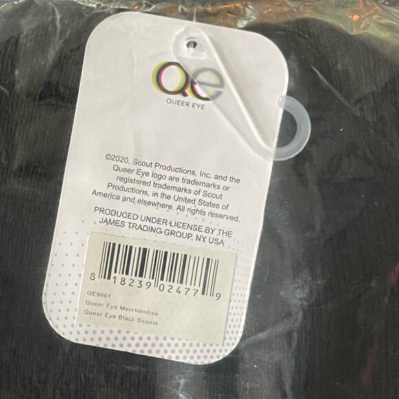 Queer Eye Black Beanie Knit Hat Stretchy Winter Unisex Adult NWT NIP - Picture 4 of 6